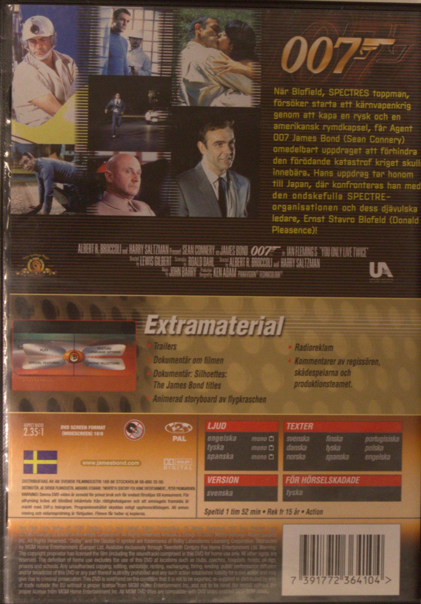 MAN LEVER BARA TVÅ GÅNGER / YOU ONLY LIVE TWICE