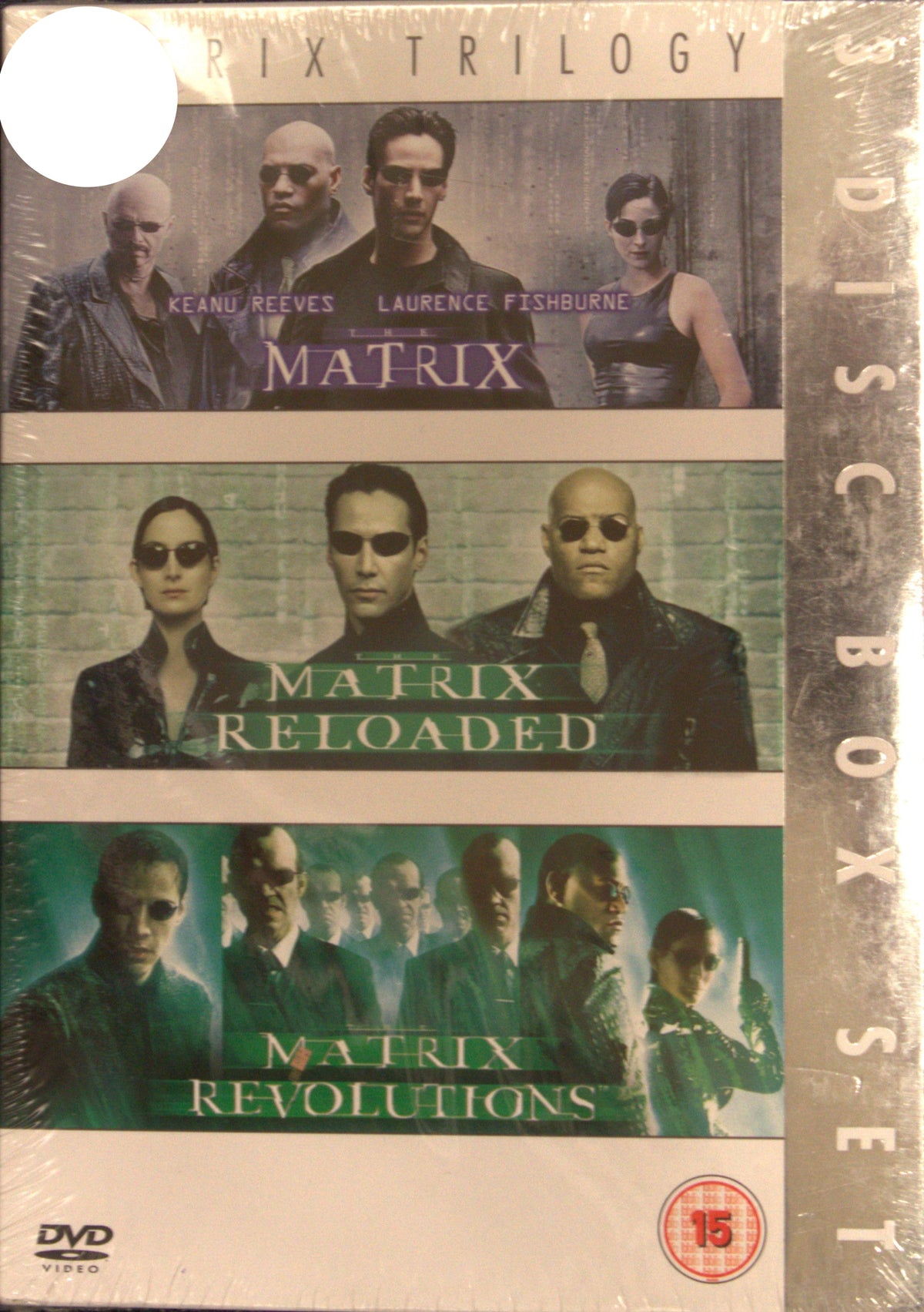 The Matrix Trilogy (1999–2003) DVD – omslag