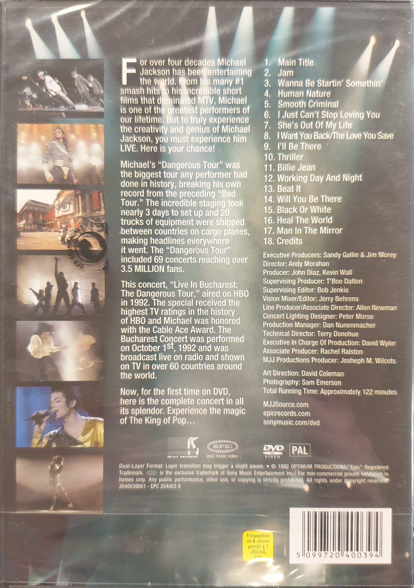 MICHAEL JACKSON - LIVE IN BUCHAREST: THE DANGEROUS TOUR