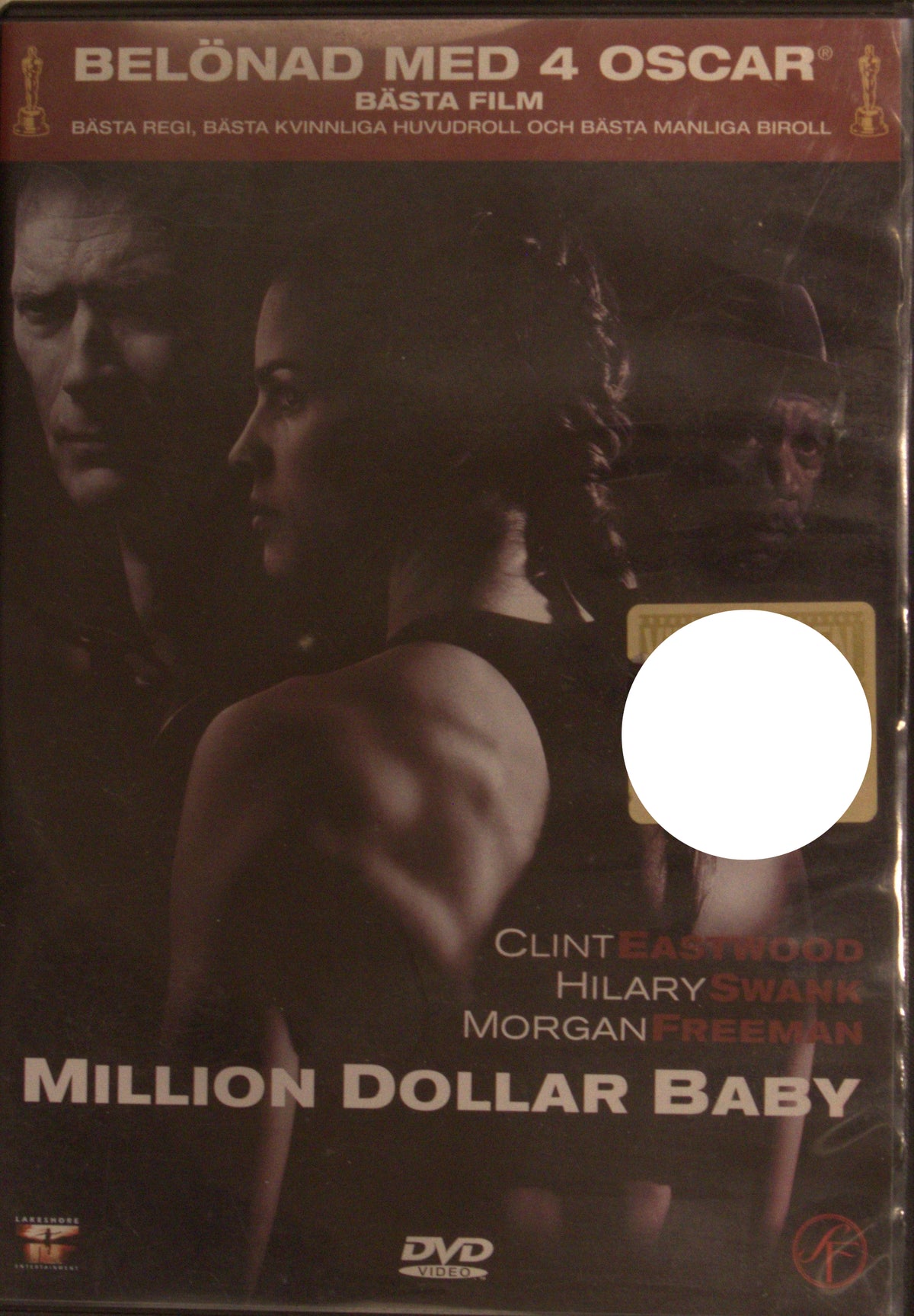 Million Dollar Baby (2004) DVD – omslag