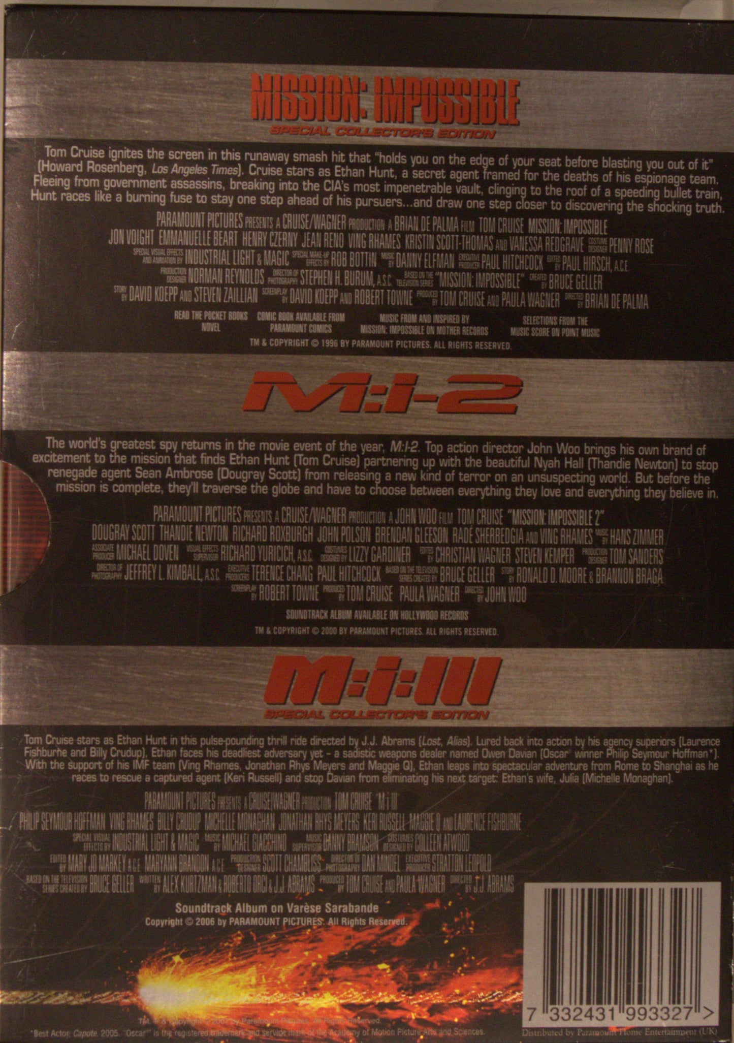 MISSION: IMPOSSIBLE - ULTIMATE MISSIONS COLLECTION 1-3
