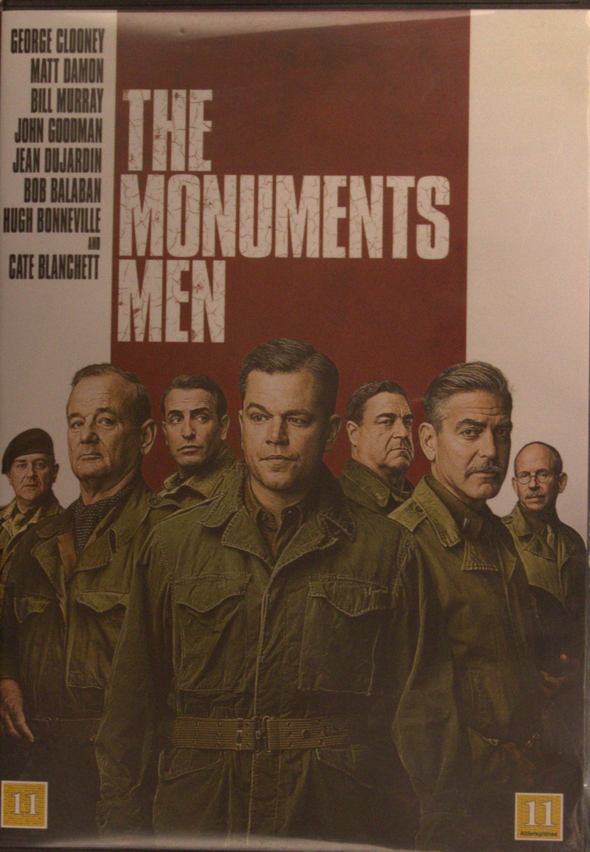 The Monuments Men (2014) DVD – omslag