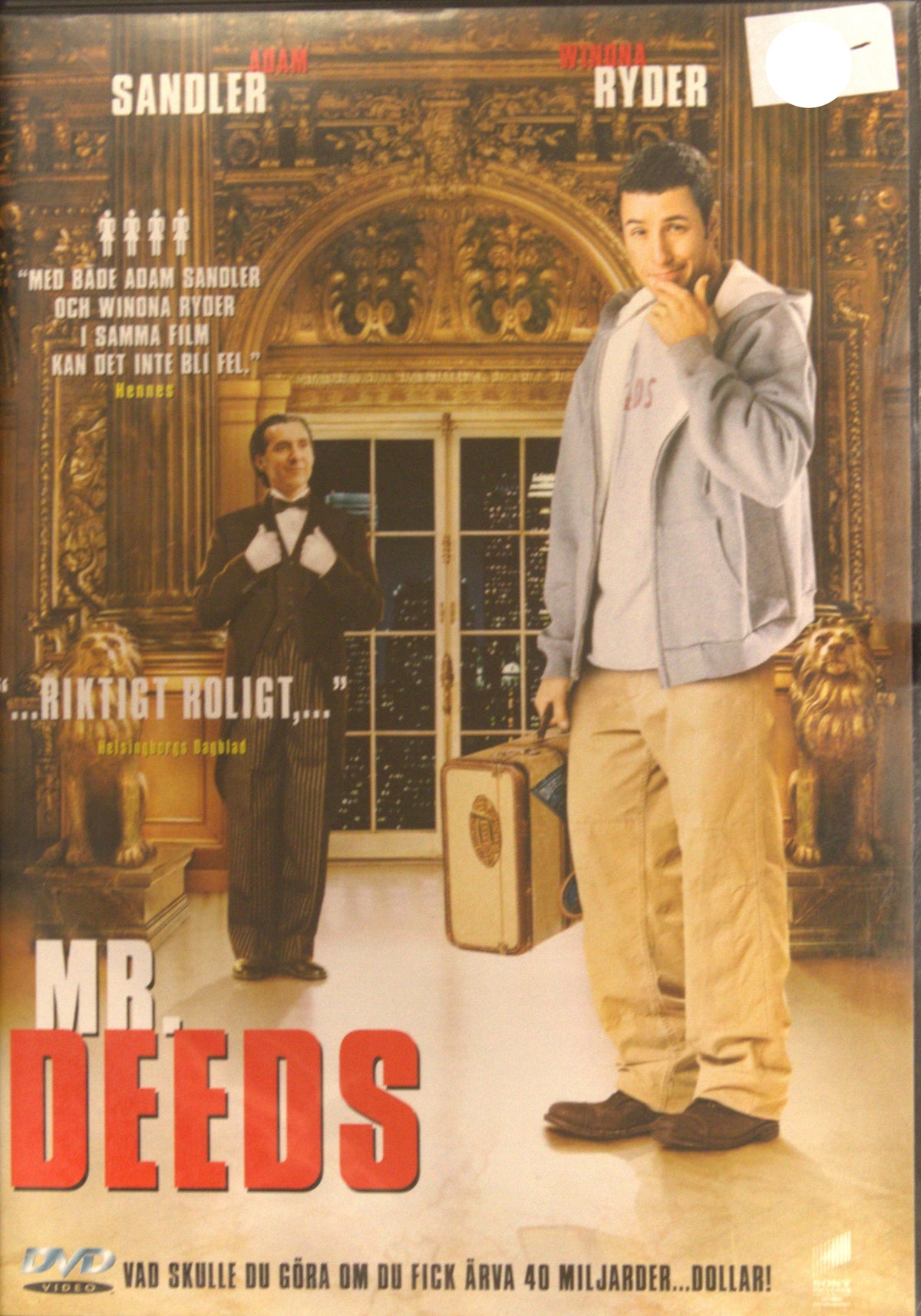 Mr. Deeds (2002) DVD – omslag