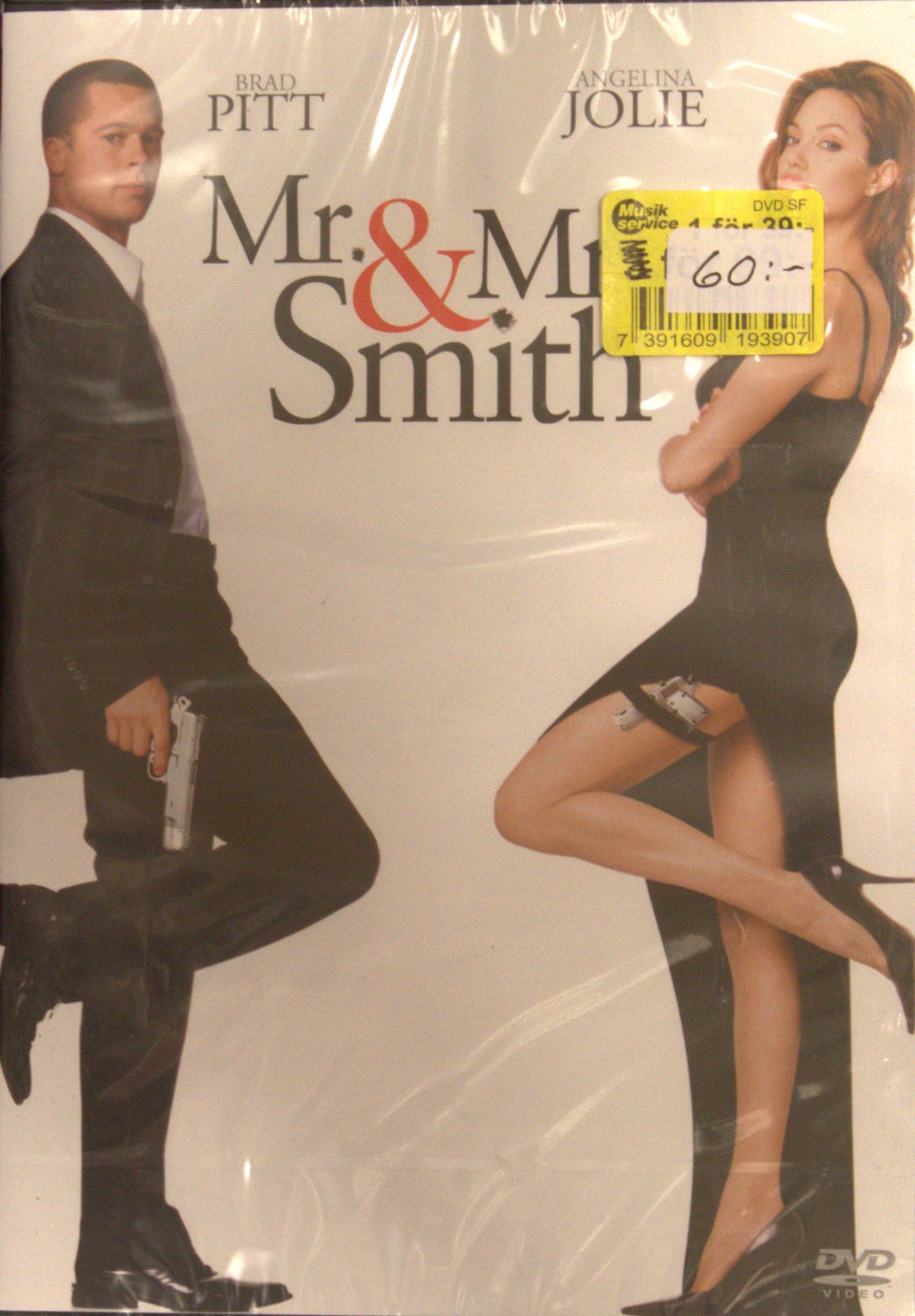 Mr. & Mrs. Smith (2005) DVD – omslag