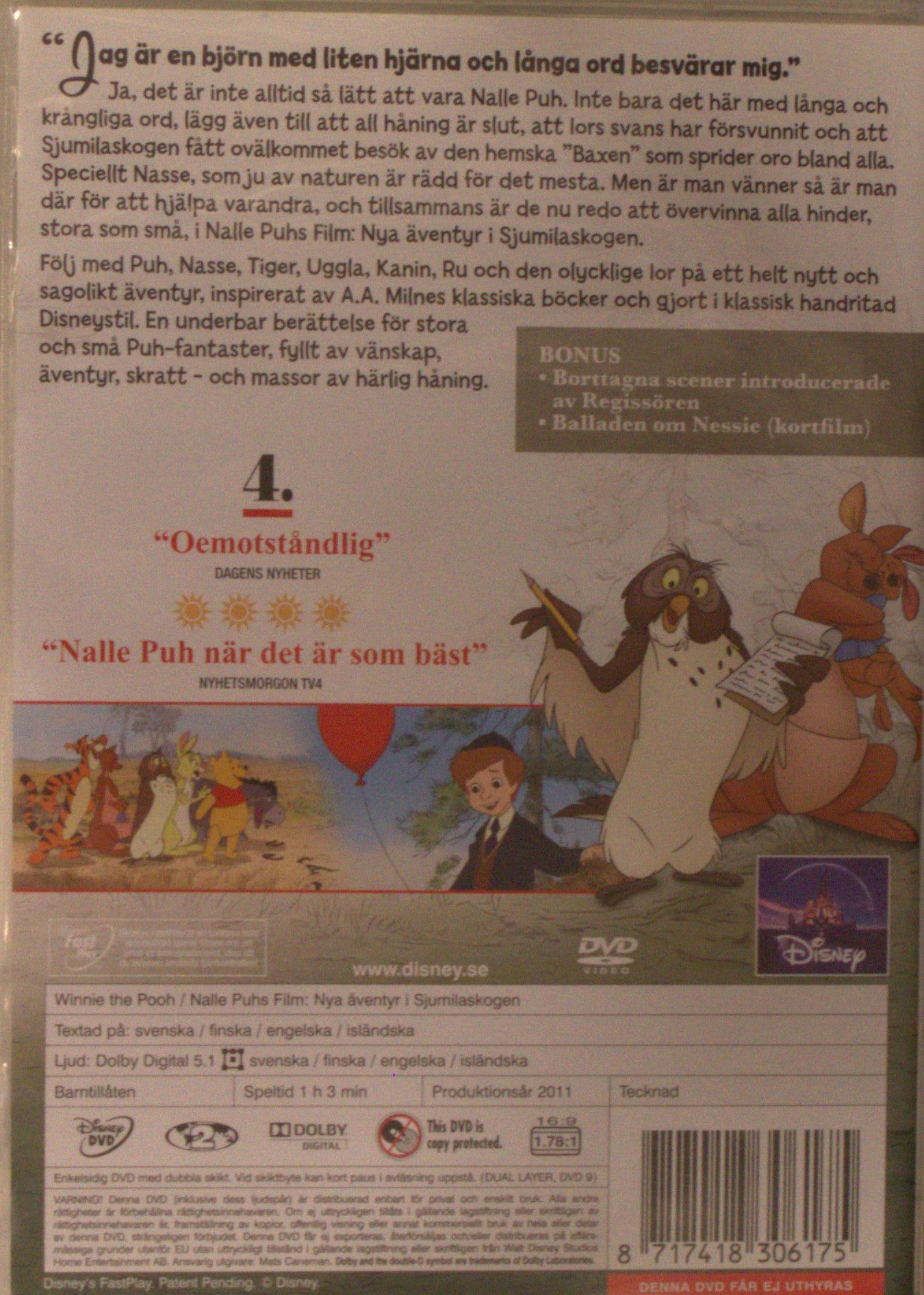 NALLE PUHS FILM - NYA ÄVENTYR I SJUMILASKOGEN / WINNIE THE POOH