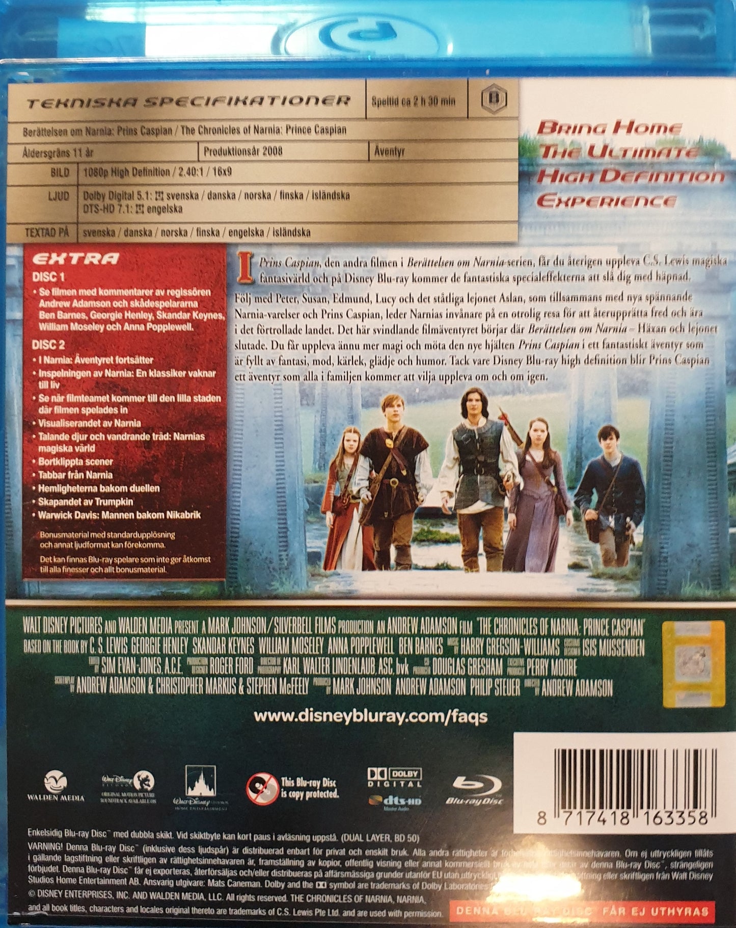 BERÄTTELSEN OM NARNIA: PRINS CASPIAN / THE CHRONICLES OF NARNIA: PRINCE CASPIAN