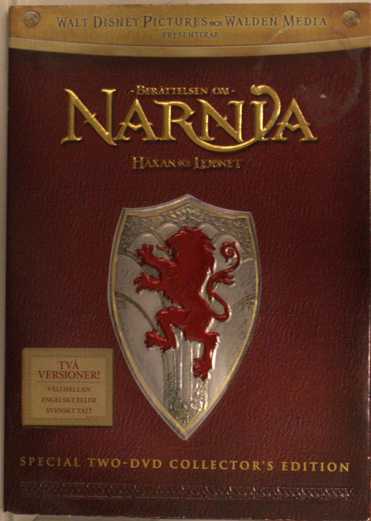 Berättelsen om Narnia: Häxan och lejonet / The Chronicles of Narnia: The Lion, the Witch and the Wardrobe (2005) DVD – omslag