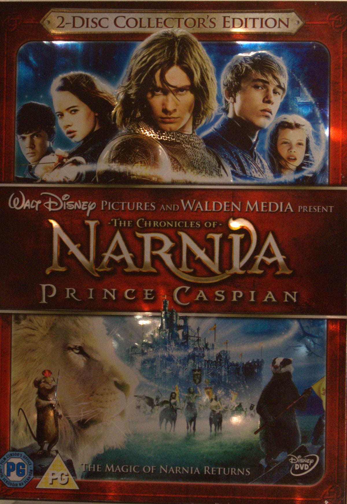 Berättelsen om Narnia: Prins Caspian (2008) DVD – omslag