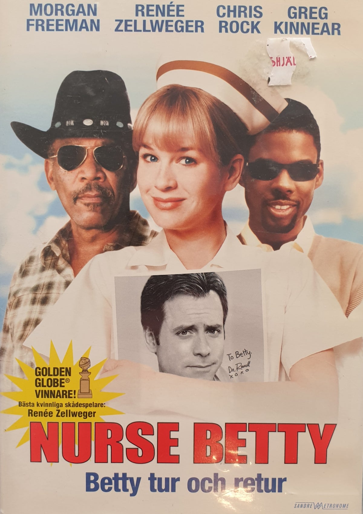 Betty tur & retur / Nurse Betty (2000) DVD – omslag