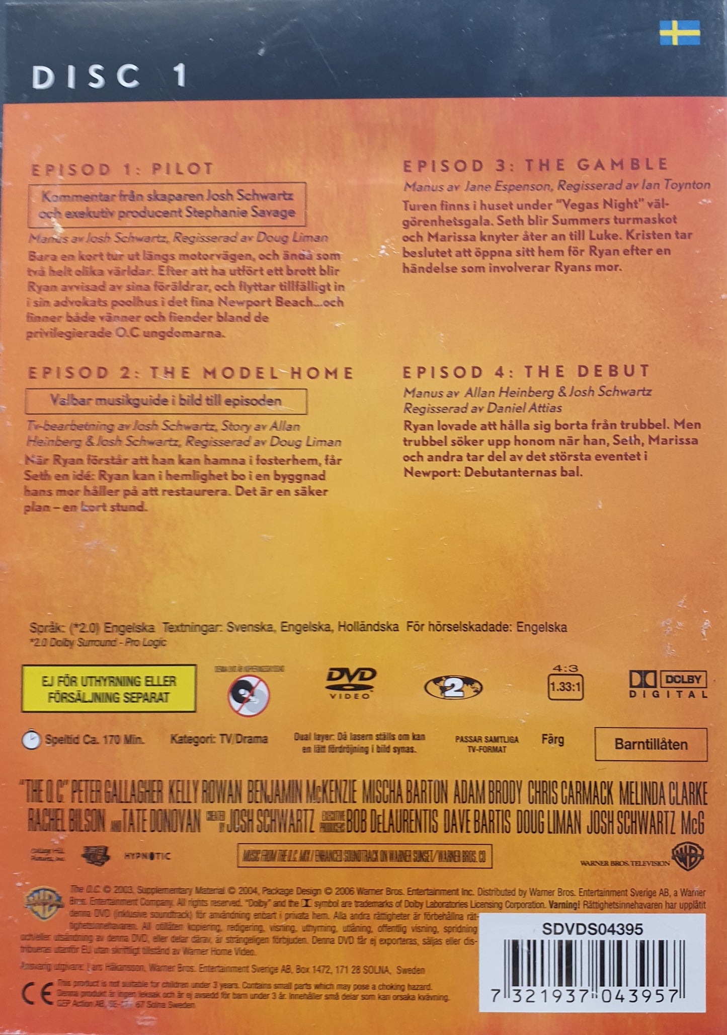 THE O.C. - FÖRSTA SÄSONGEN AVSNITT 1-4