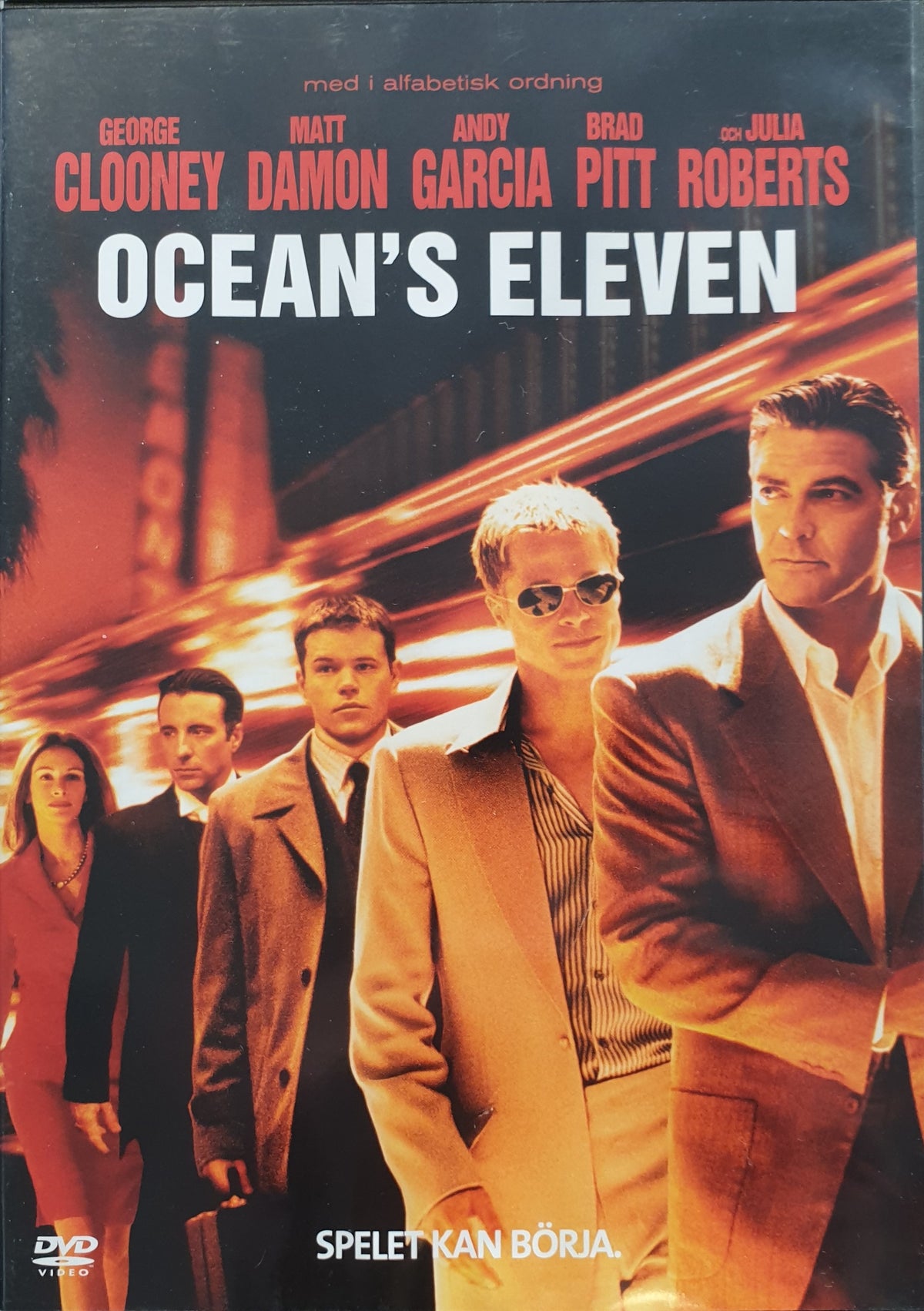 Ocean's Eleven (2001) DVD – omslag