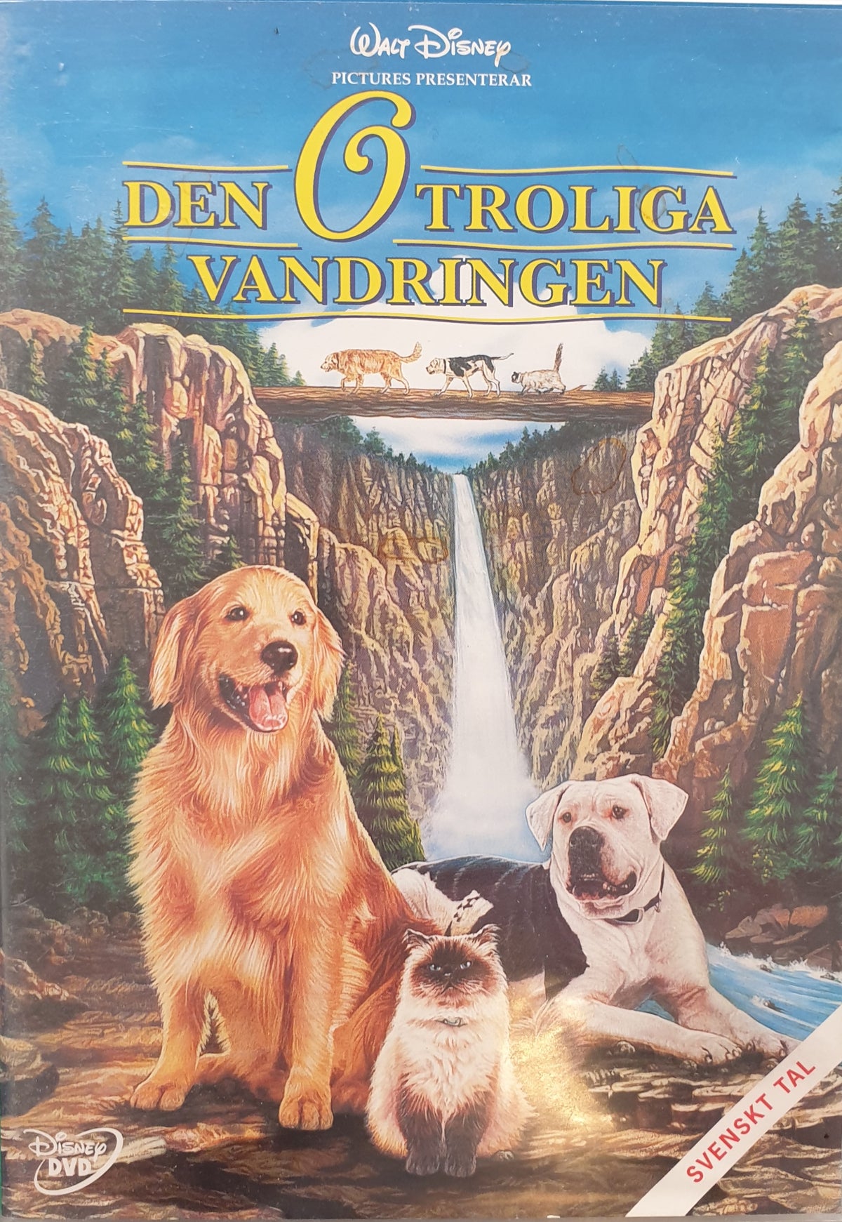 Den otroliga vandringen / Homeward Bound: The Incredible Journey (1993) DVD – omslag