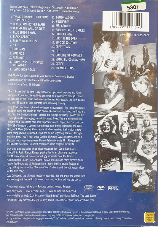 OZZY OSBOURNE - DON'T BLAME ME: THE TALES OF OZZY OSBOURNE