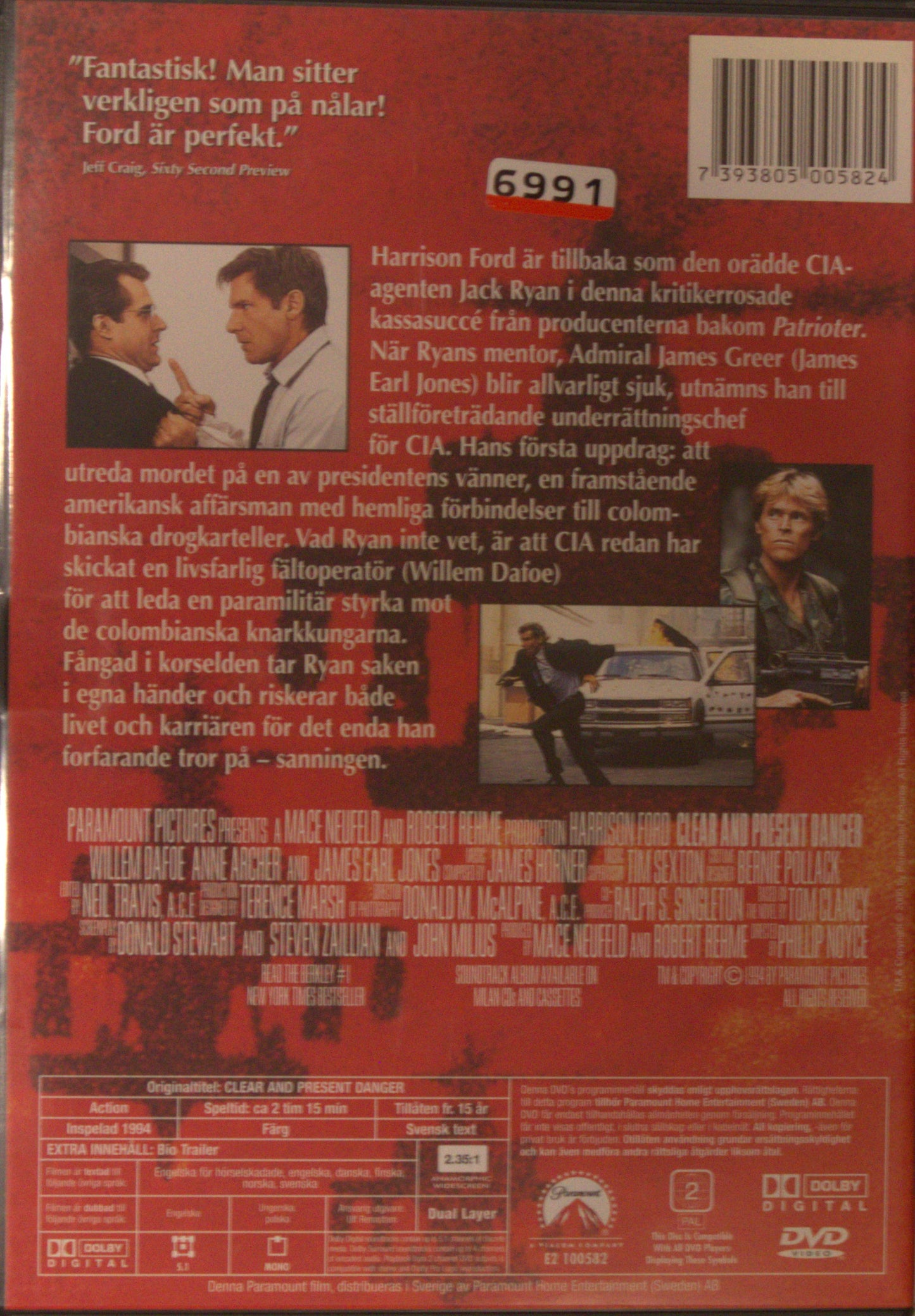 PÅTAGLIG FARA / CLEAR AND PRESENT DANGER