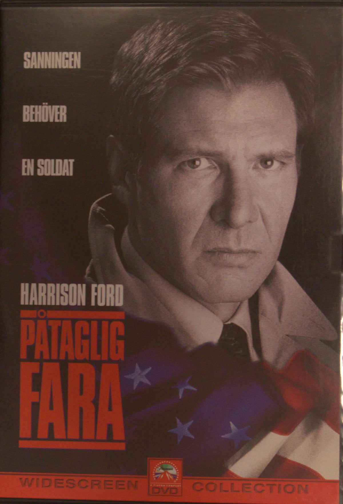 Påtaglig fara / Clear and Present Danger (1994) DVD – omslag