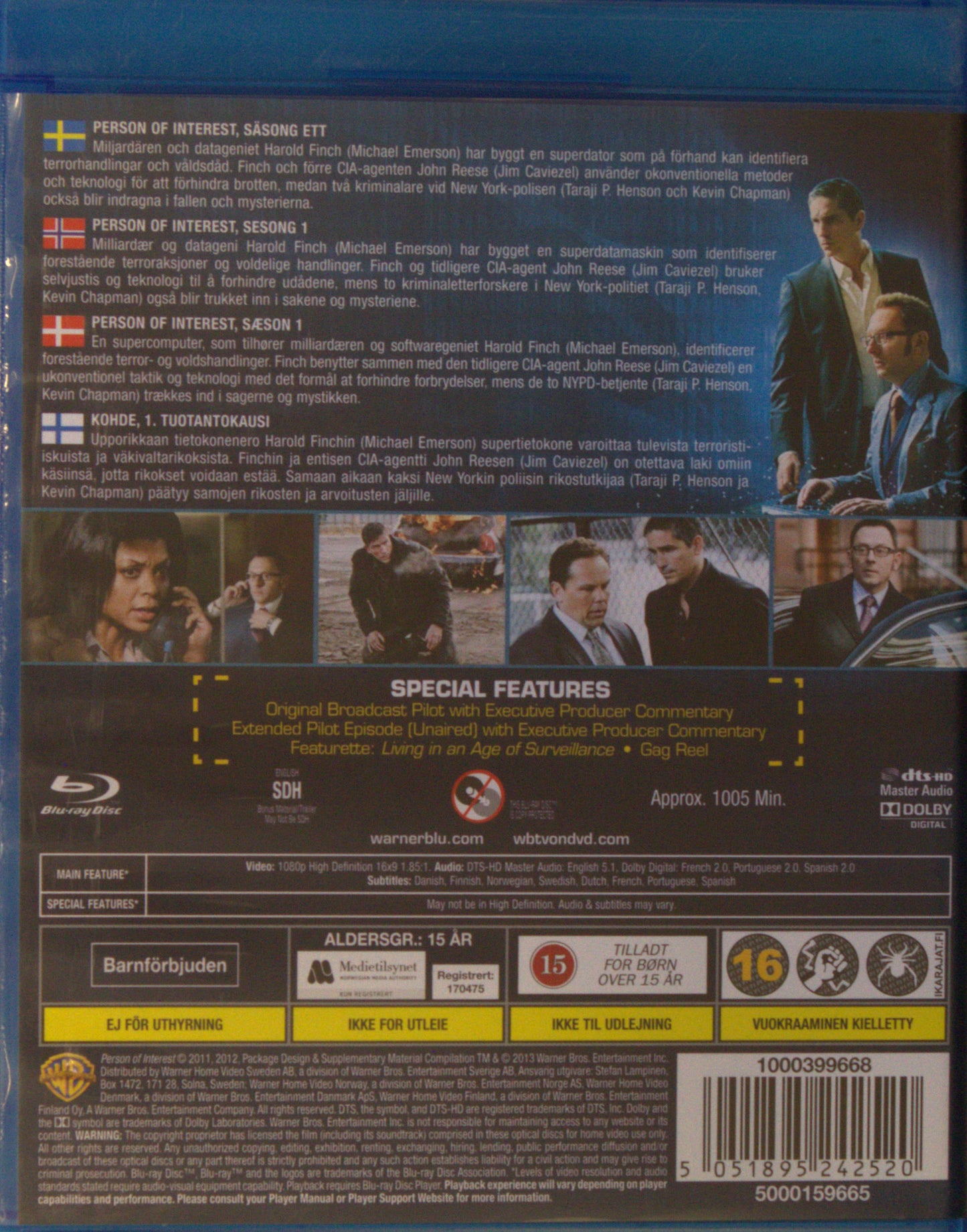 PERSON OF INTEREST - THE COMPLETE FIRST SEASON