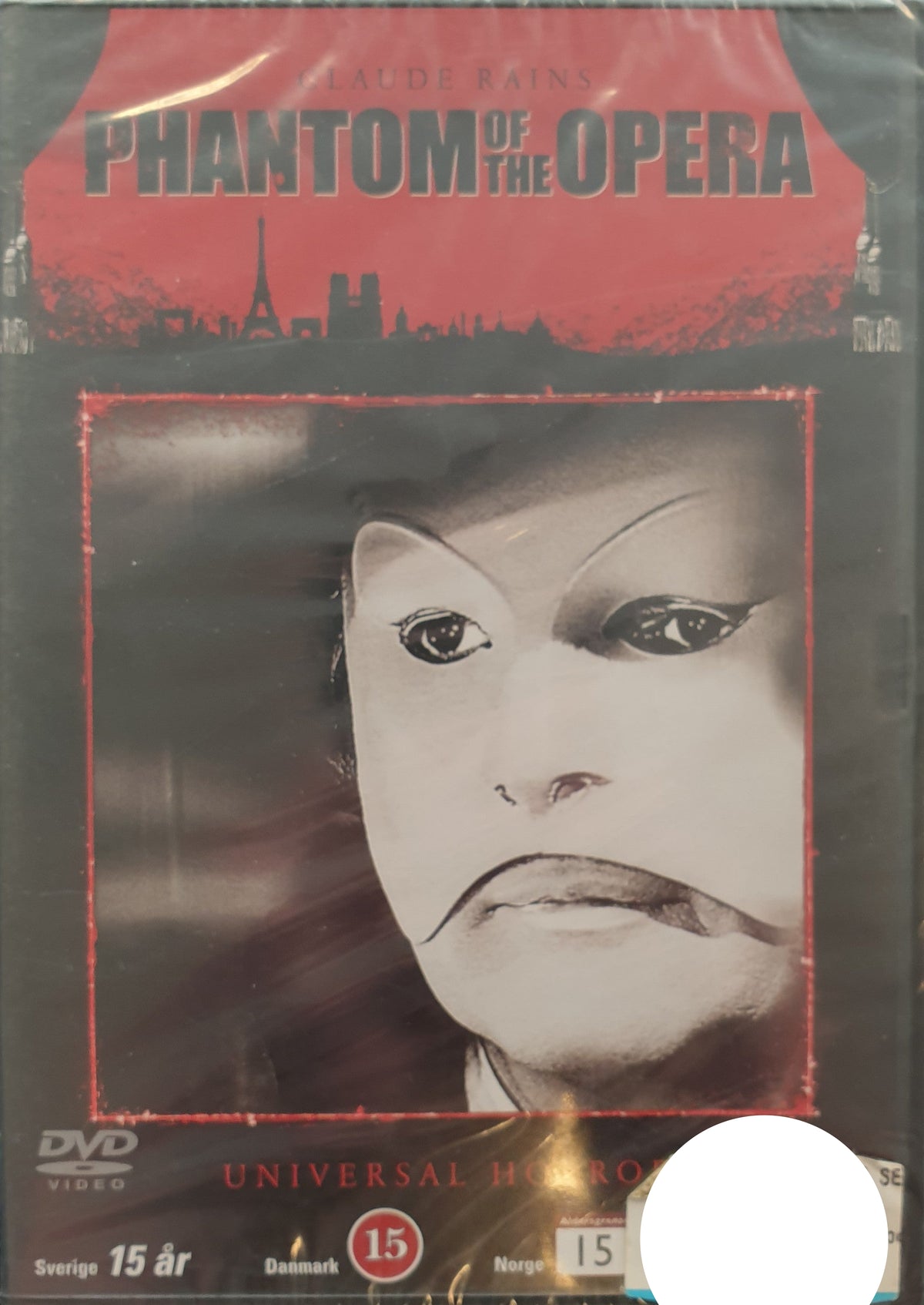 Fantomen på stora operan / Phantom of the Opera (1943) DVD – omslag