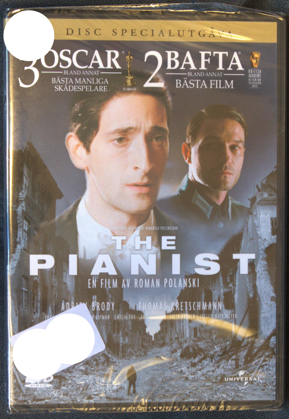 The Pianist – 2-disc specialutgåva (2002) DVD – omslag