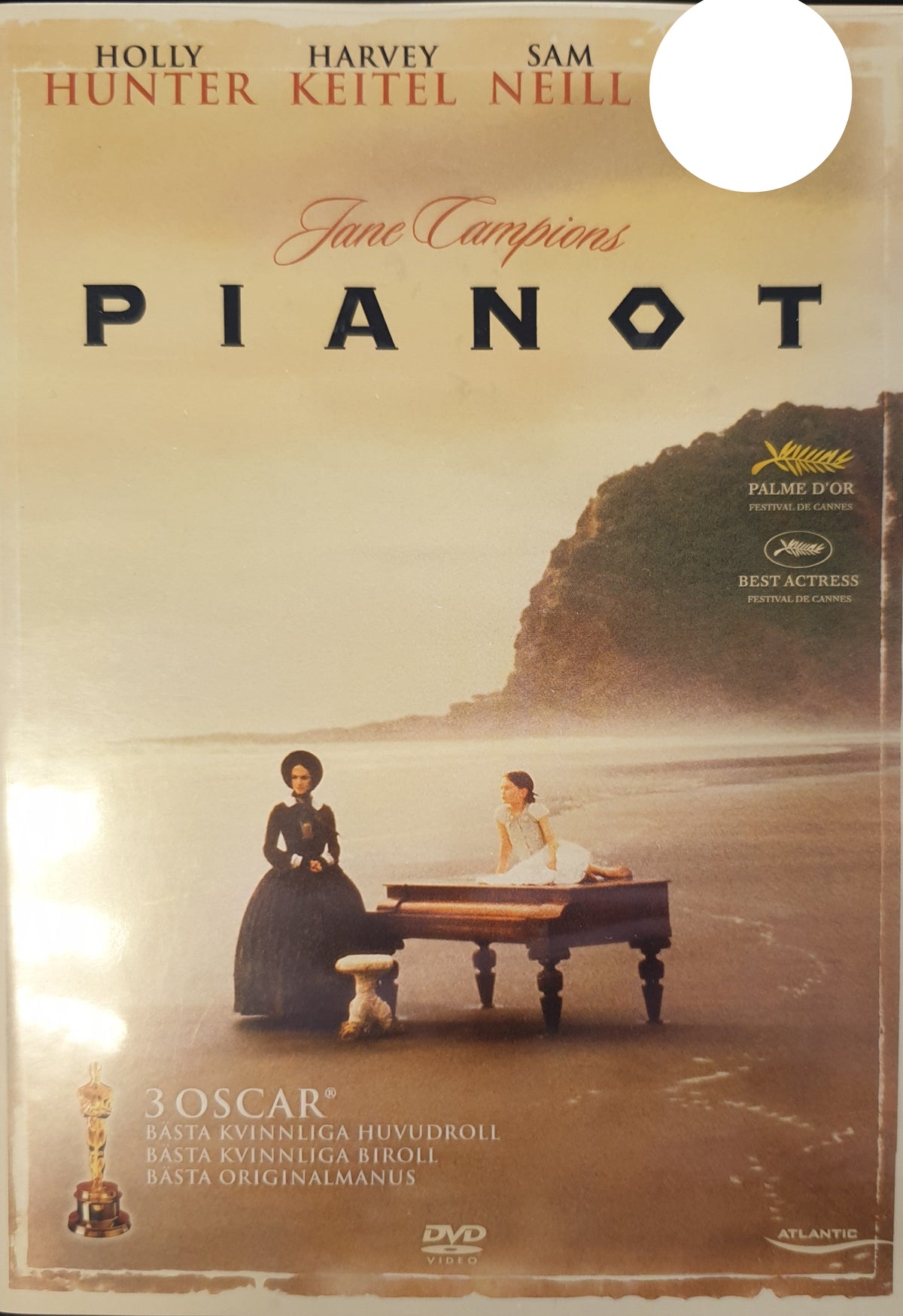 Pianot / The Piano (1993) DVD – omslag