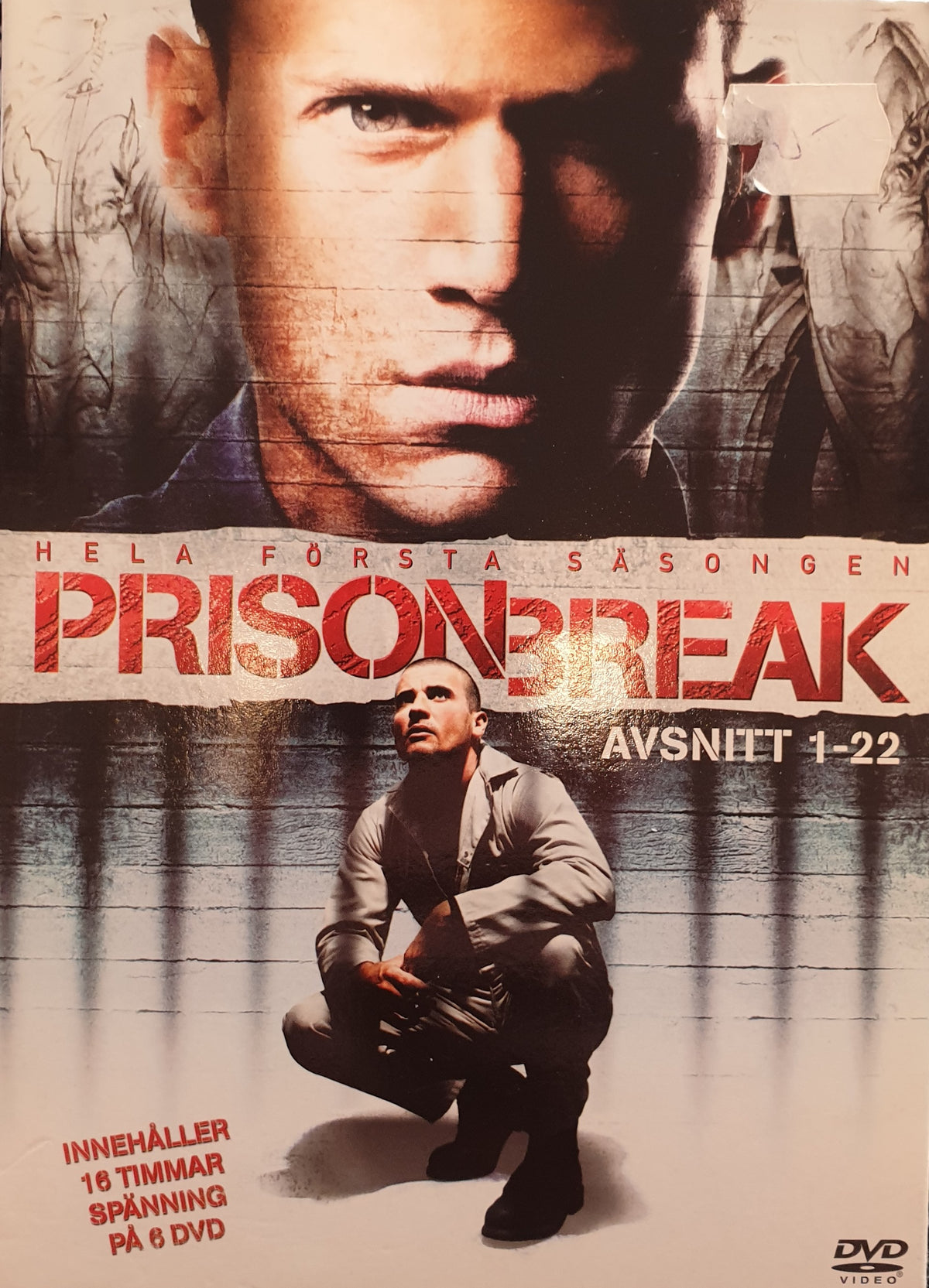 Prison Break – Hela första säsongen (2005) DVD – omslag