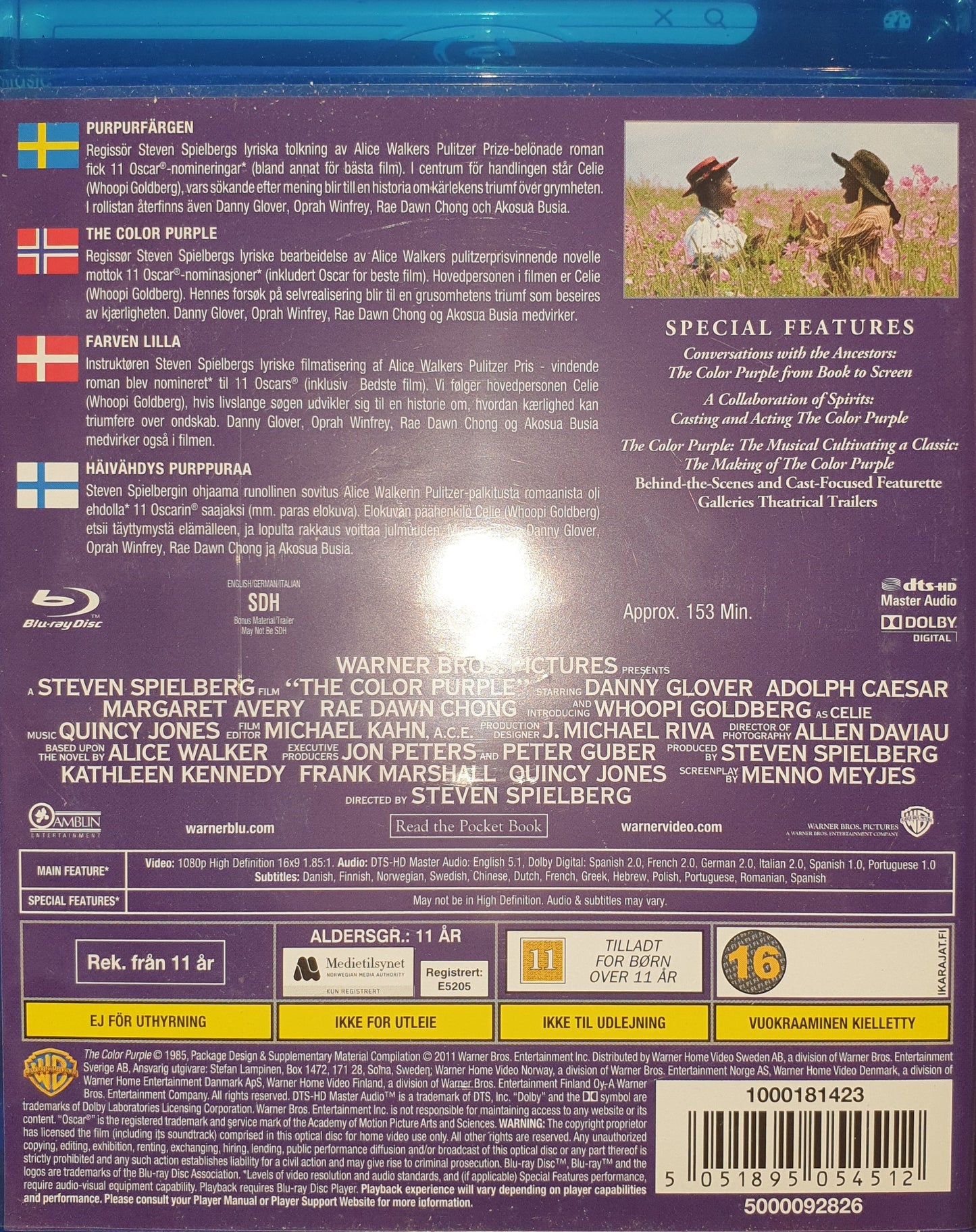 THE COLOR PURPLE / PURPURFÄRGEN