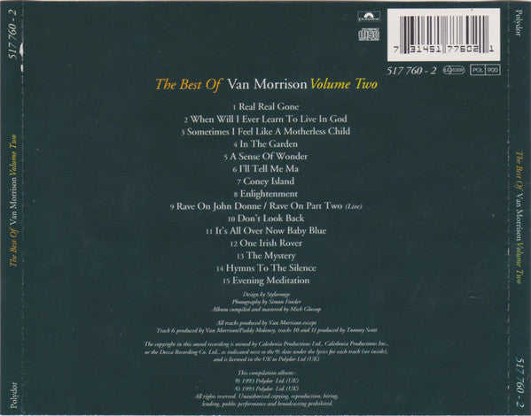 VAN MORRISON - THE BEST OF VAN MORRISON VOLUME TWO - CD