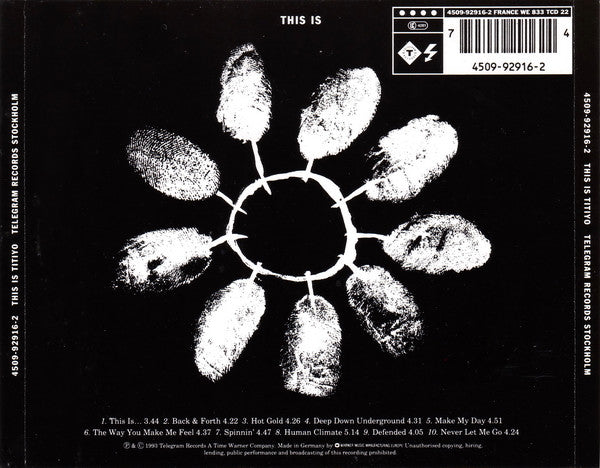 TITIYO - THIS IS TITIYO - CD