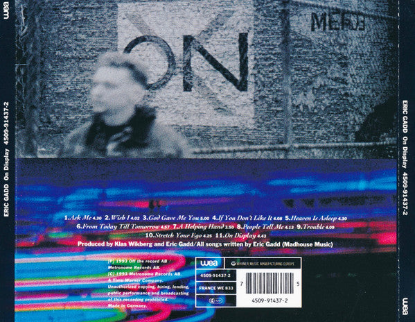 ERIC GADD - ON DISPLAY - CD