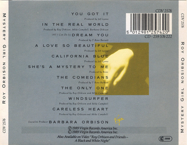 ROY ORBISON - MYSTERY GIRL - CD