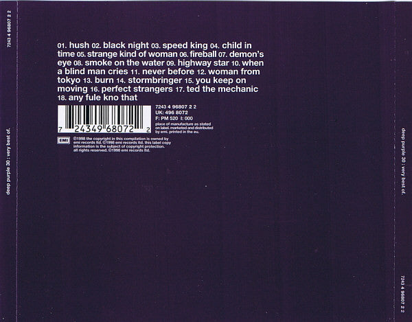 DEEP PURPLE - 30: VERY BEST OF - CD