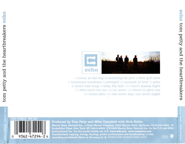 TOM PETTY AND THE HEARTBREAKERS - ECHO - CD