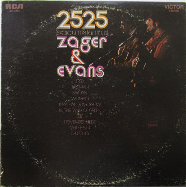 ZAGER & EVANS - 2525 EXORDIUM & TERMINUS