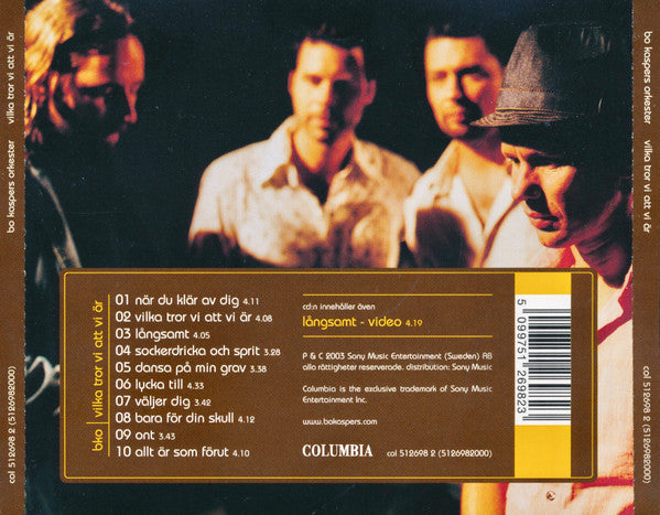BO KASPERS ORKESTER - VILKA TROR VI ATT VI ÄR - CD