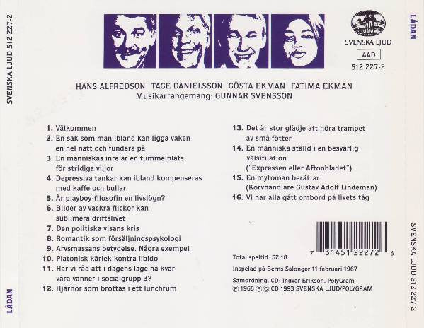 HASSE & TAGE - LÅDAN - CD