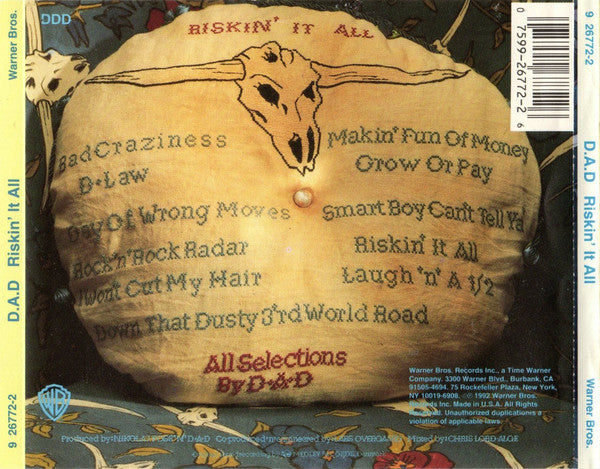 D-A-D (Disneyland After Dark) - RISKIN' IT ALL - CD