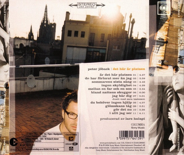 PETER JÖBACK - DET HÄR ÄR PLATSEN - CD