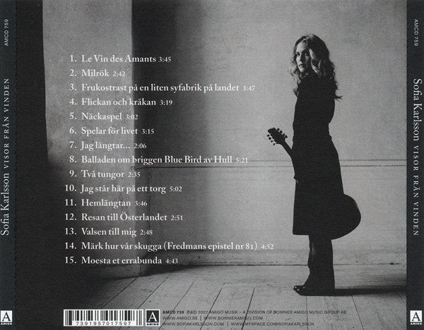 SOFIA KARLSSON - VISOR FRÅN VINDEN - CD