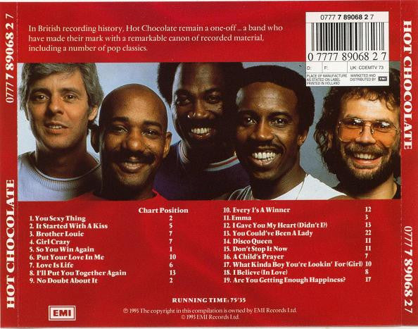 HOT CHOCOLATE - THEIR GREATEST HITS - CD