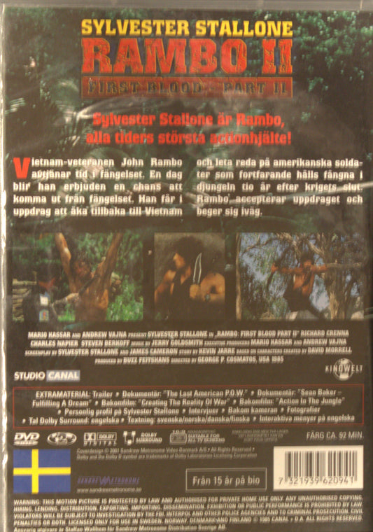 RAMBO: FIRST BLOOD PART II - DVD