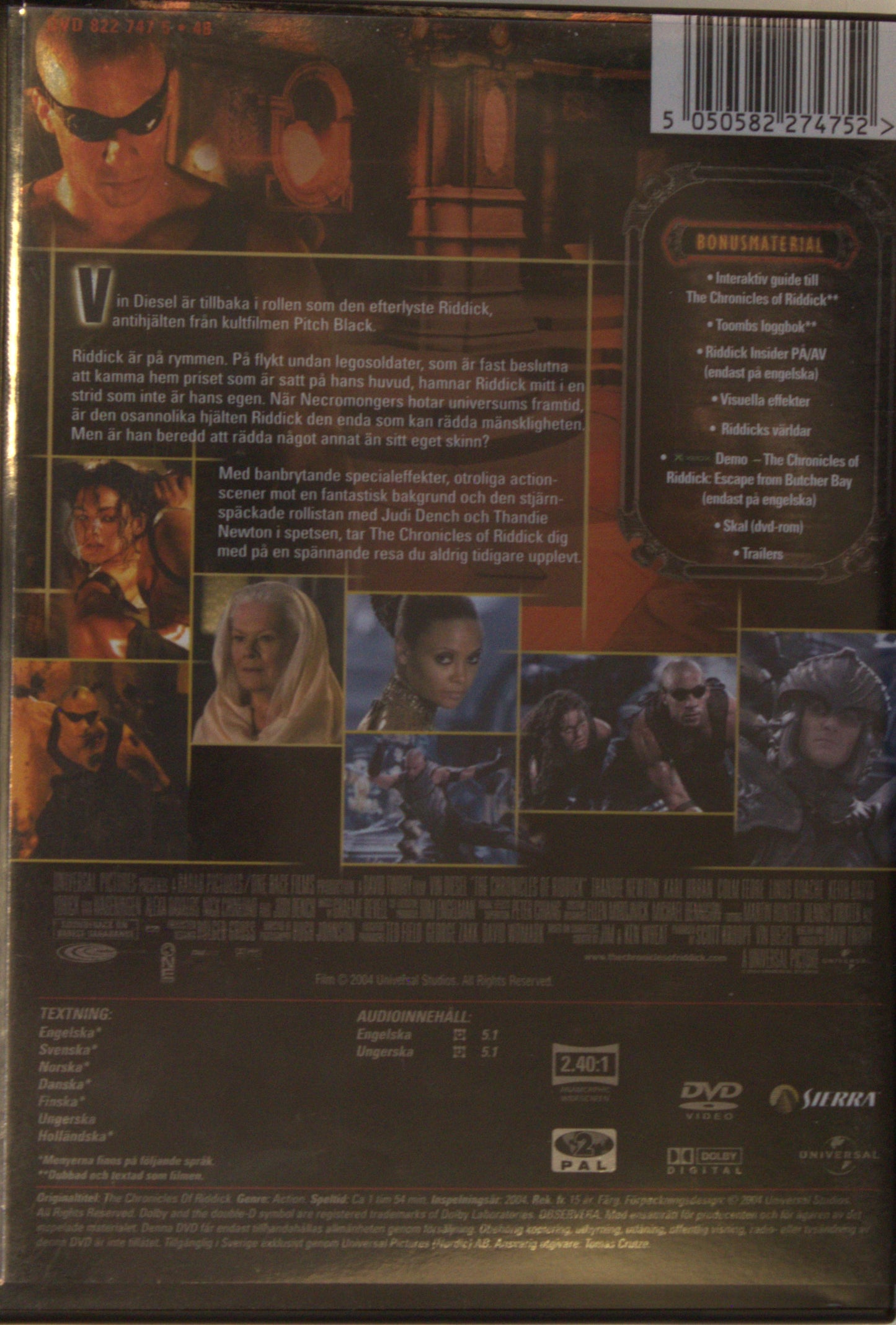 THE CHRONICLES OF RIDDICK