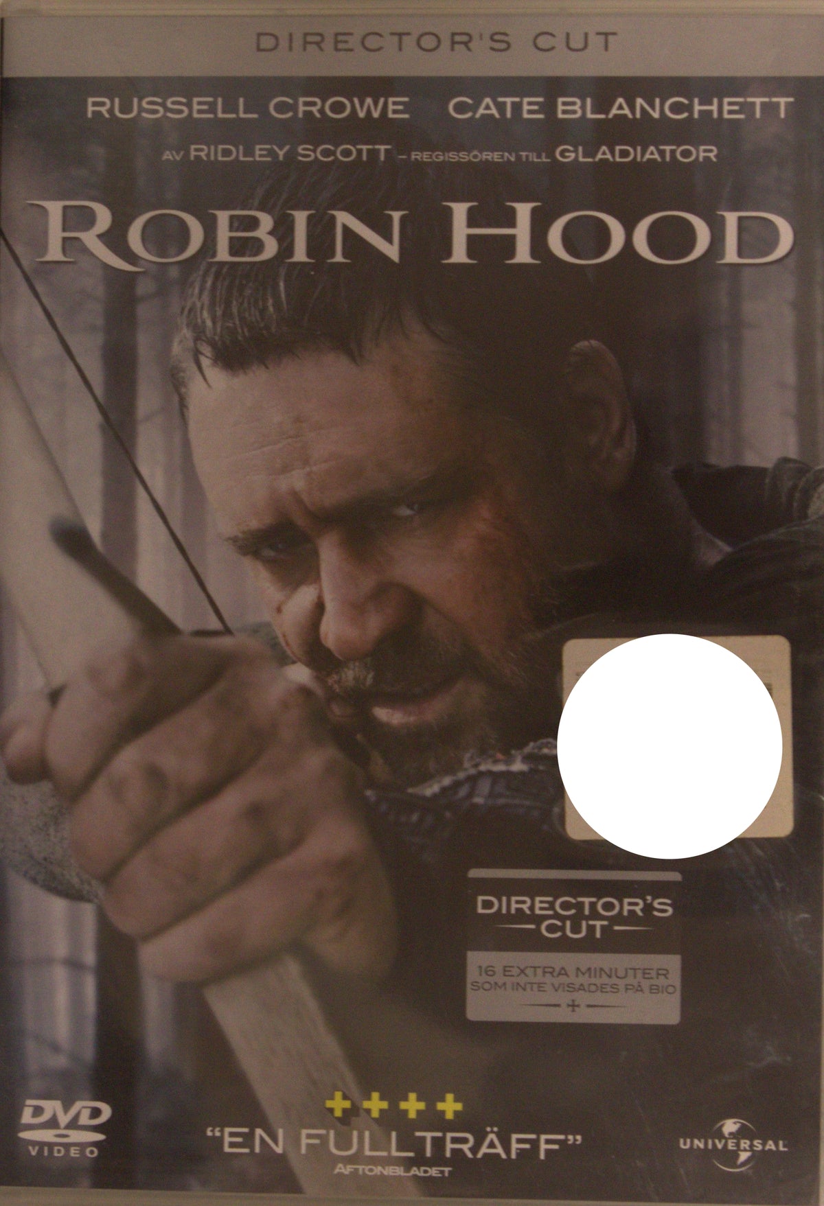 Robin Hood – Director's cut (2010) DVD – omslag
