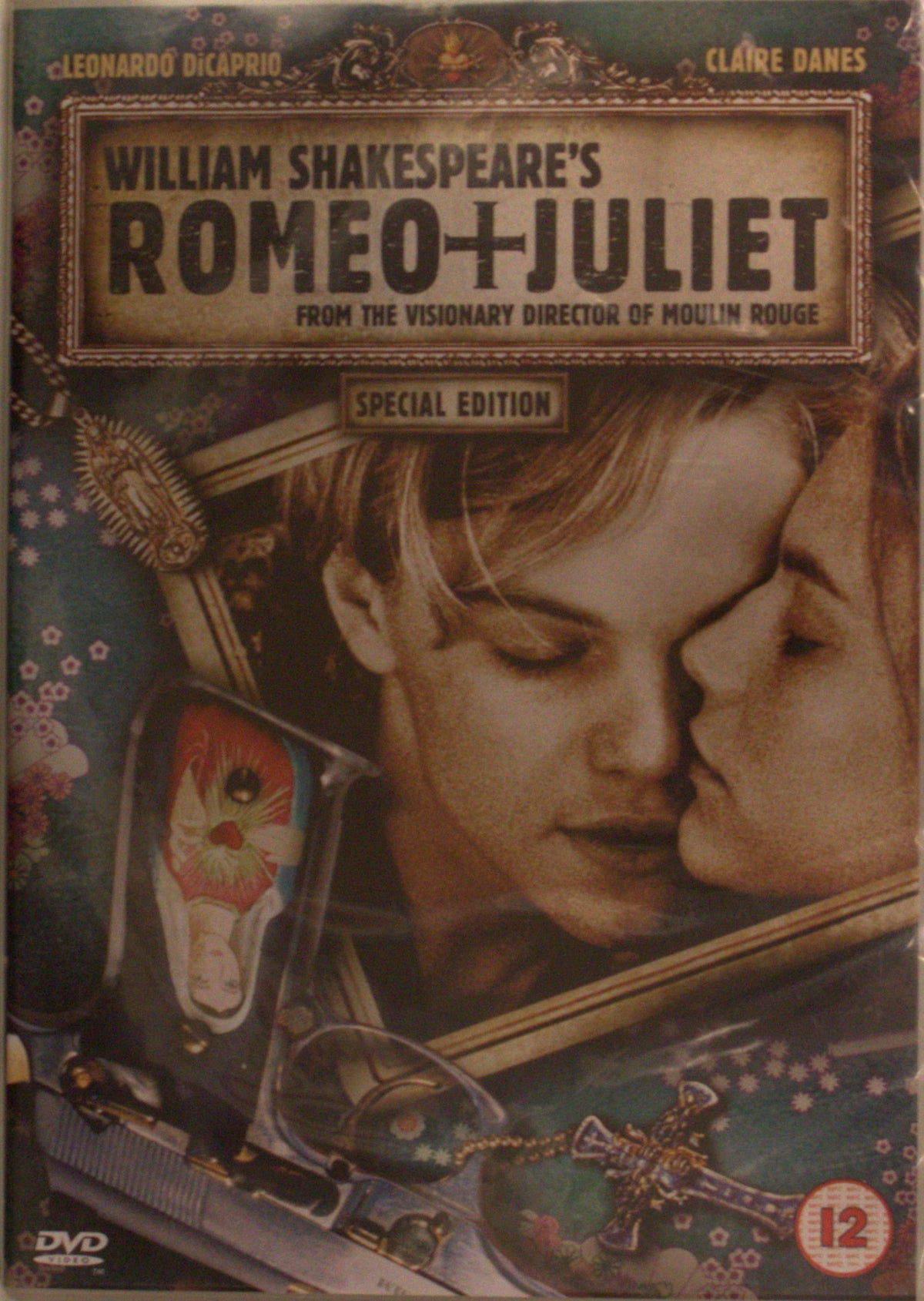 Romeo + Juliet – ej svensk text (1996) DVD – omslag