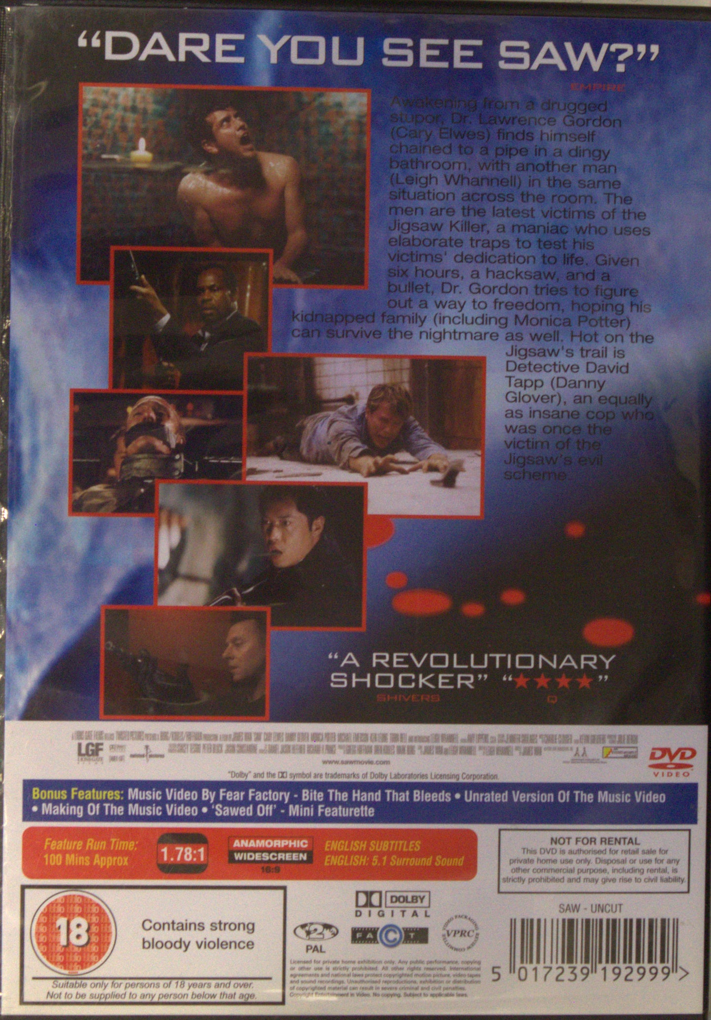 SAW - UNCUT VERSION (EJ SVENSK TEXTNING)