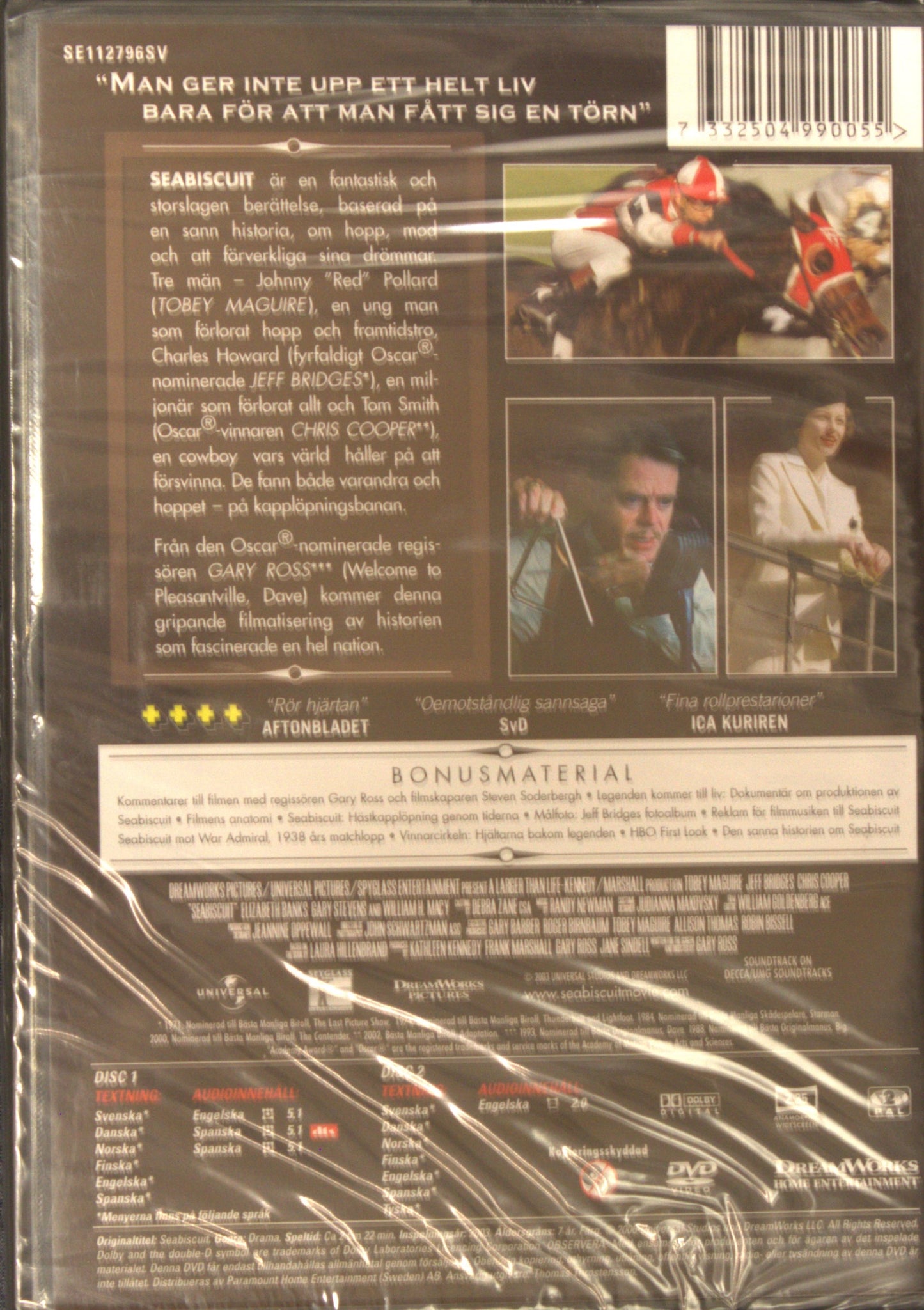 SEABISCUIT - SVENSK