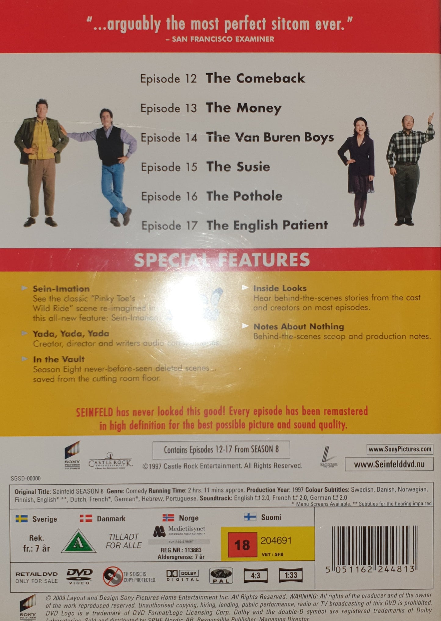 SEINFELD - SEASON 8 EPISODES 12-17