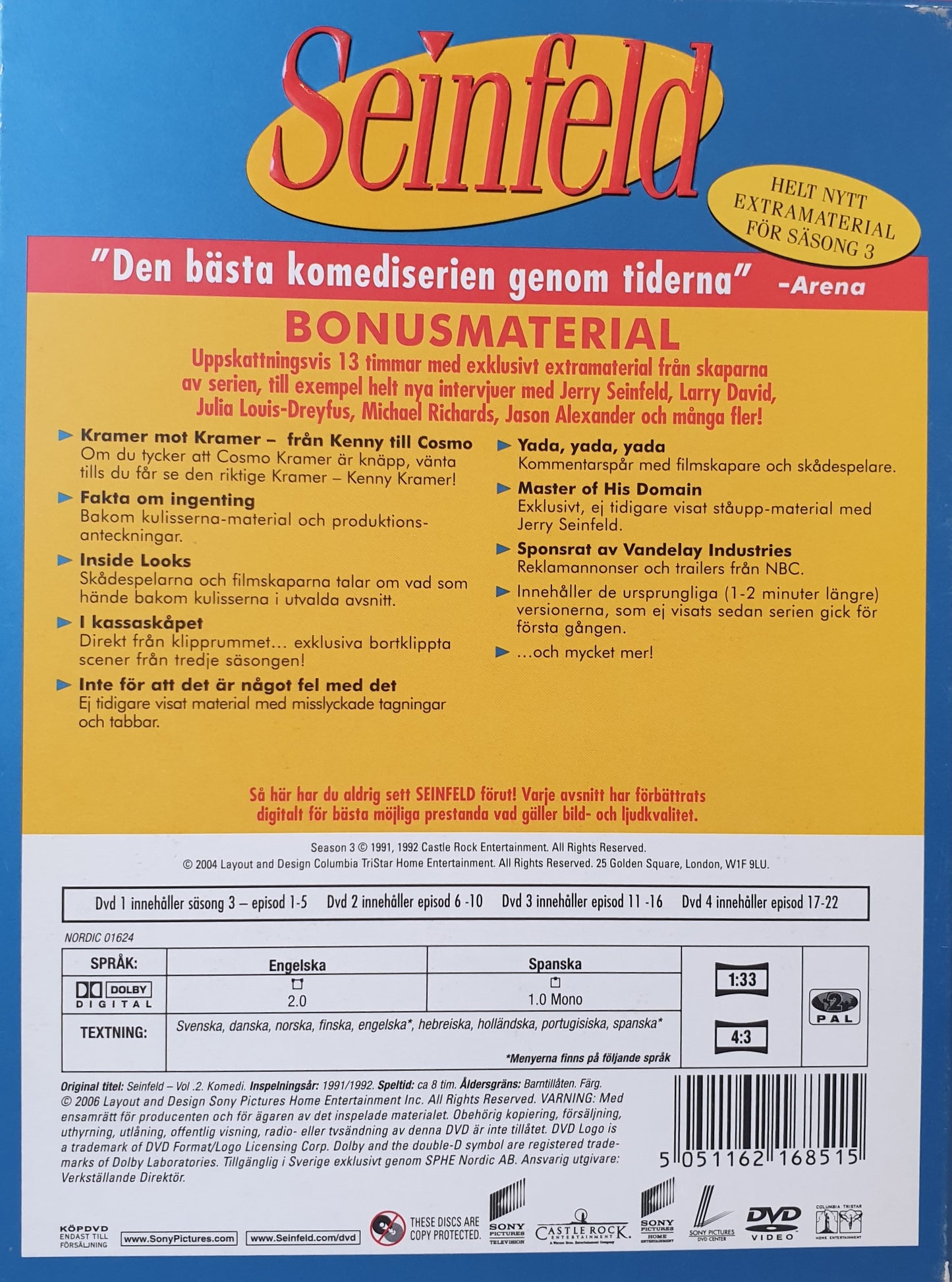 SEINFELD - SÄSONG 3