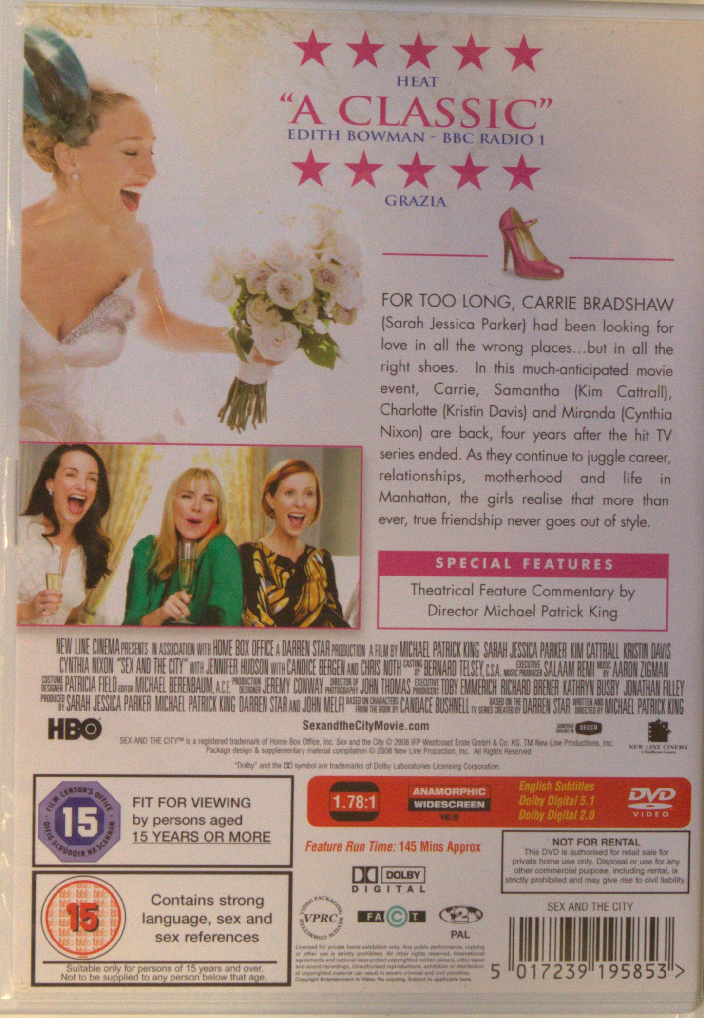 SEX AND THE CITY - THE MOVIE (EJ SVENSK TEXT)