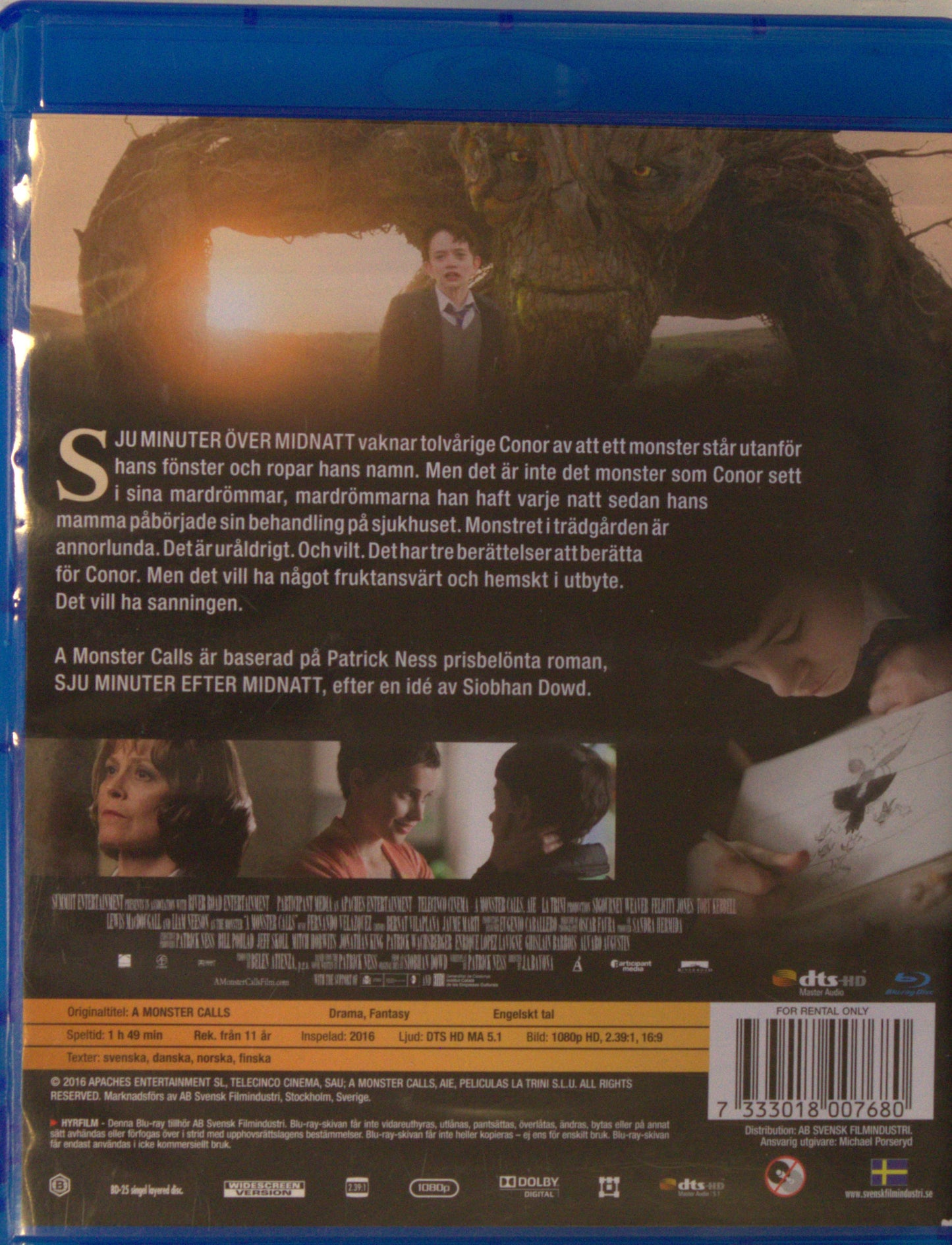 SJU MINUTER EFTER MIDNATT / A MONSTER CALLS