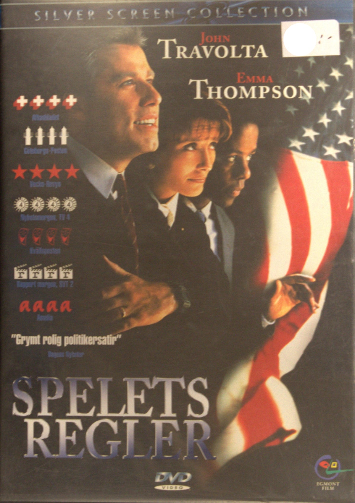 Spelets regler / Primary Colors (1998) DVD – omslag