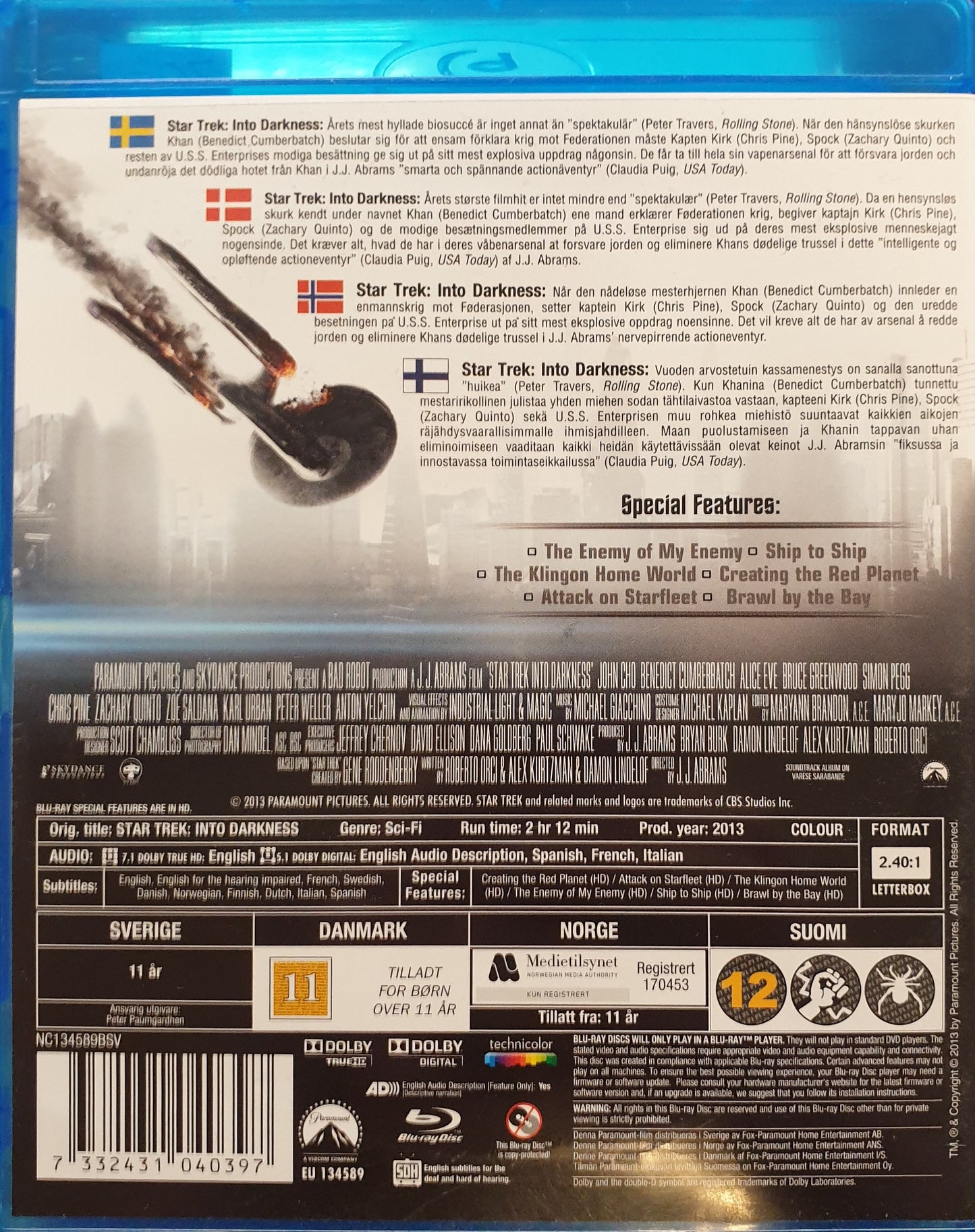 STAR TREK INTO DARKNESS